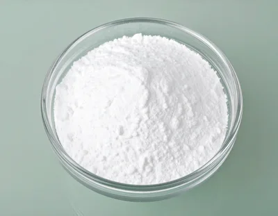 Glass Bowl Filled With White Baking Powder