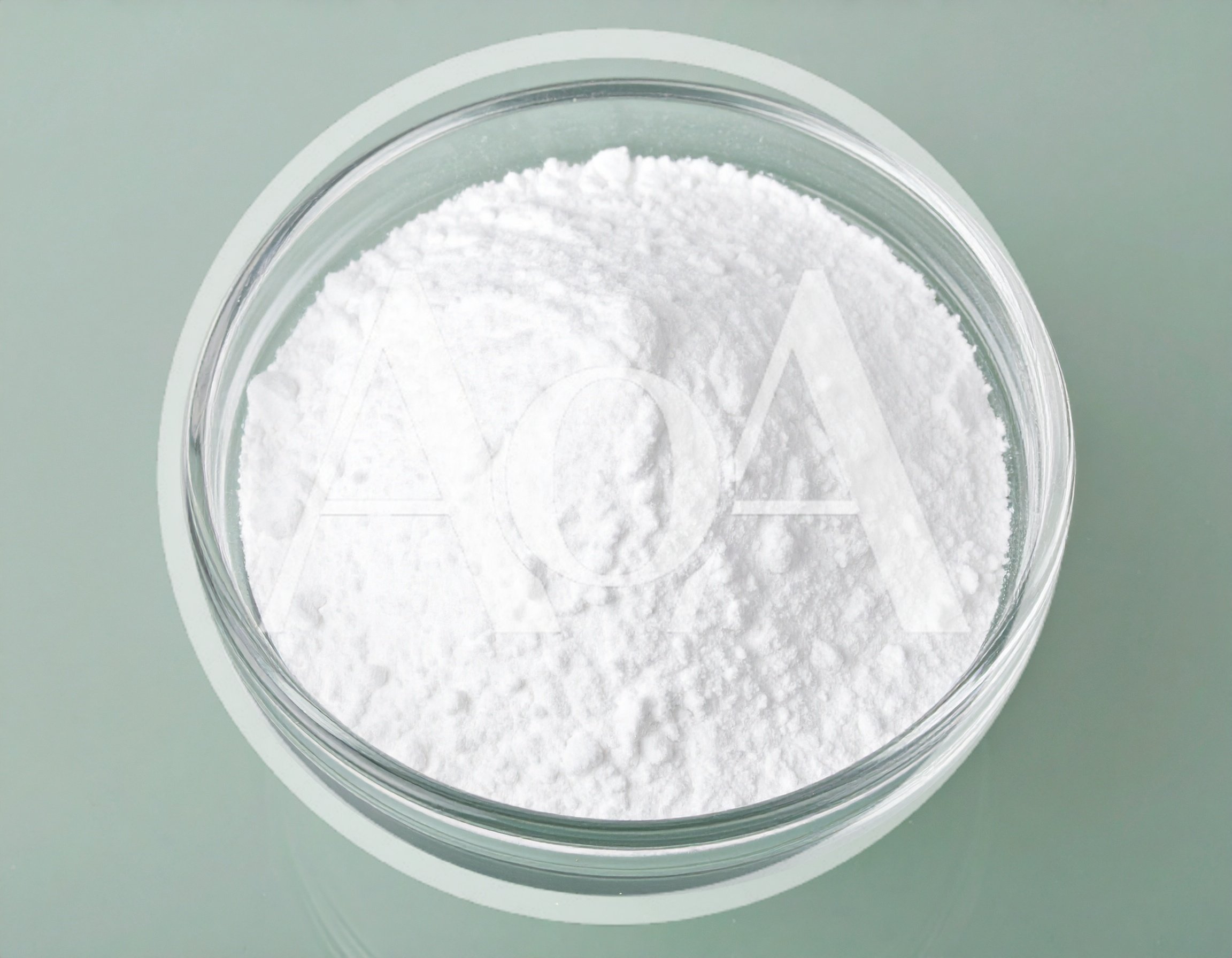 Glass Bowl Filled With White Baking Powder