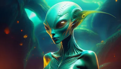 Portrait Of An Ethereal Extraterrestrial Being