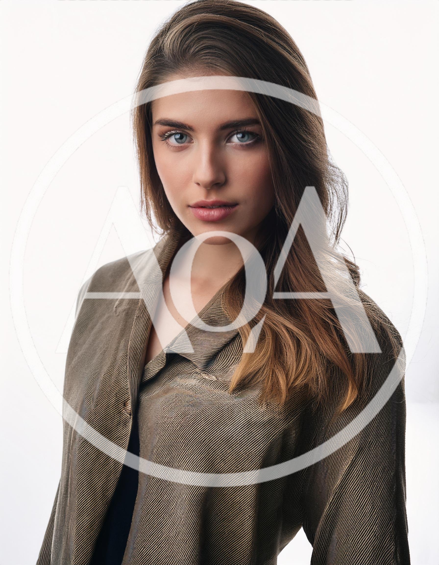 Portrait Of A Young Woman In A Brown Jacket