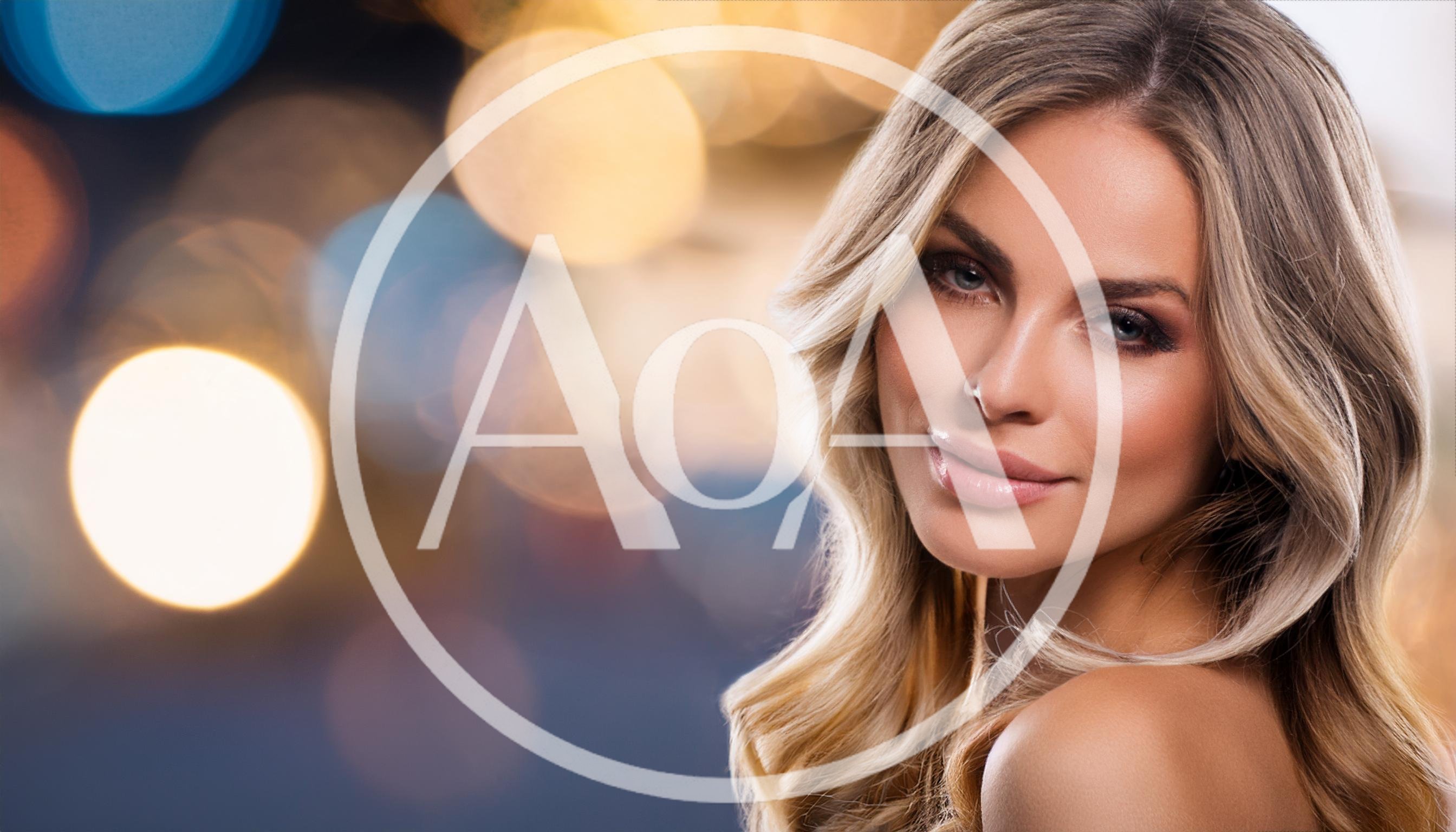 Portrait Of A Beautiful Blonde Woman With Soft Makeup