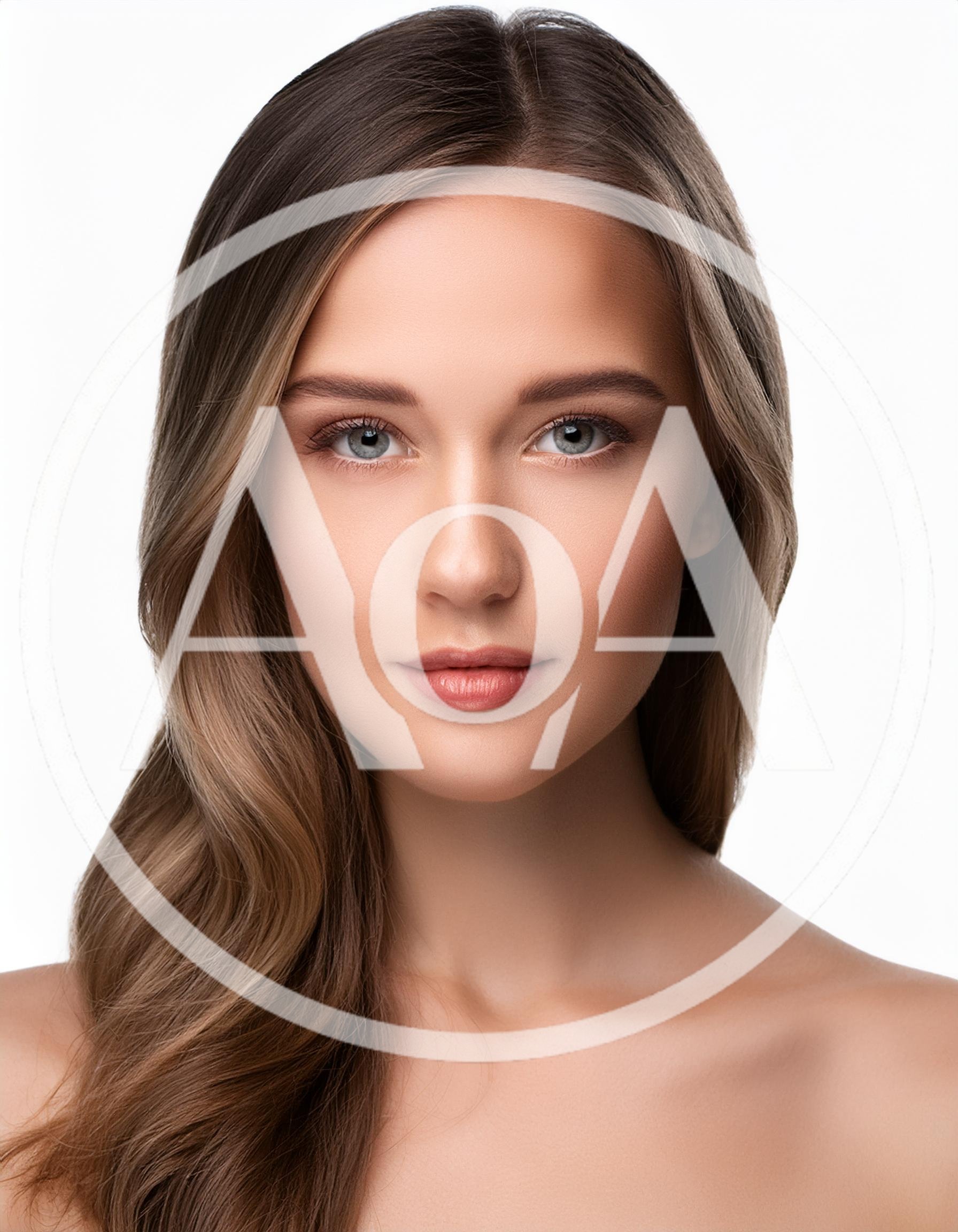 Portrait Of A Beautiful Young Woman With Natural Makeup
