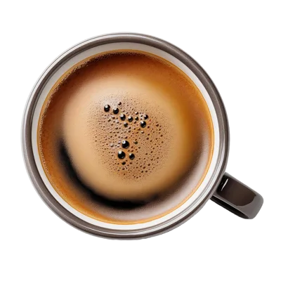 Top Down View Of A Cup Of Espresso