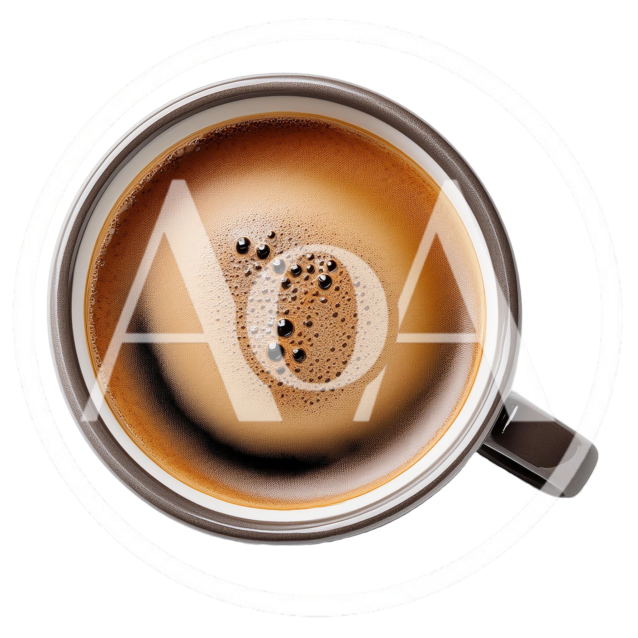 Top Down View Of A Cup Of Espresso