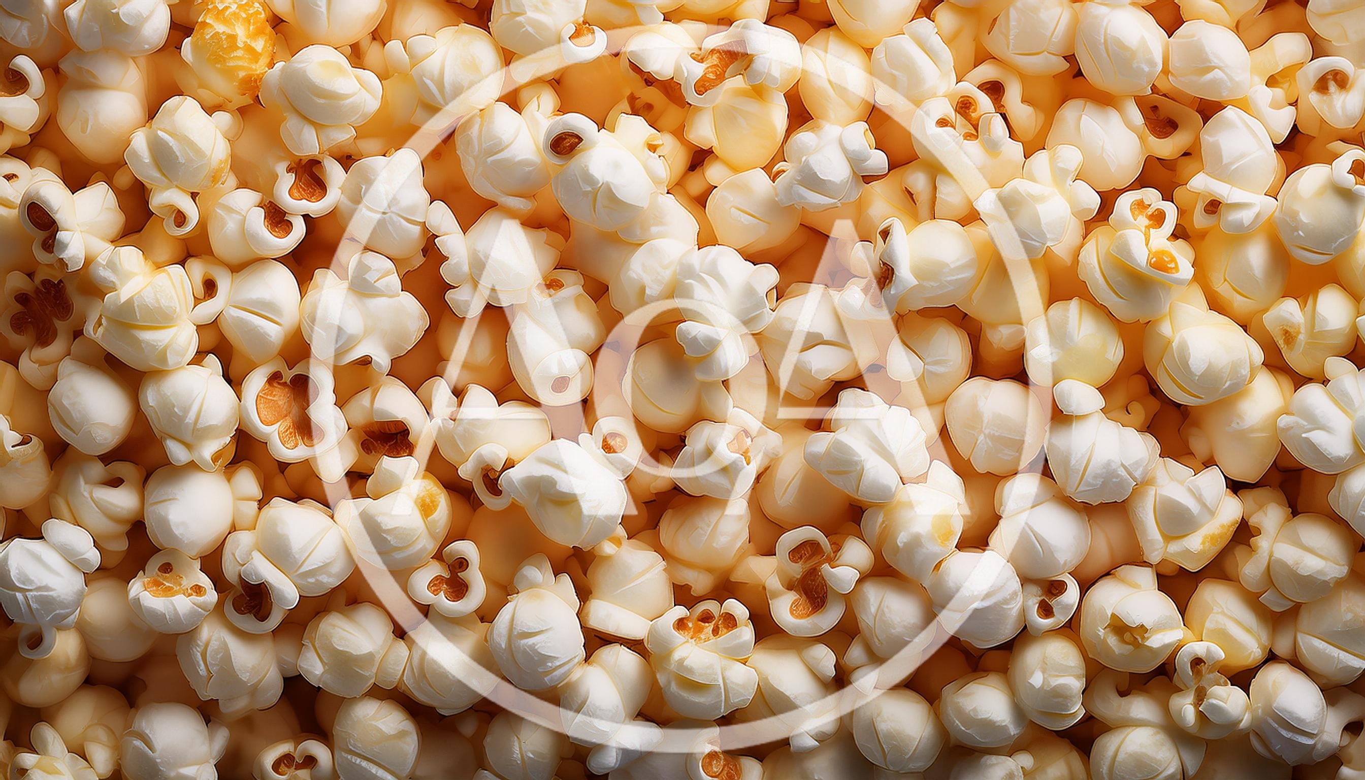 Close Up View Of Freshly Popped Buttery Popcorn