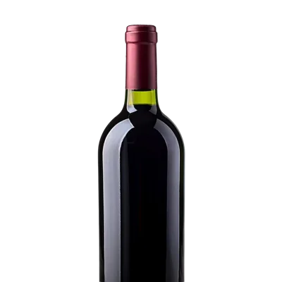 Red Wine Bottle Isolated On White Background