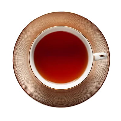 Top View Of A Cup Of Black Tea