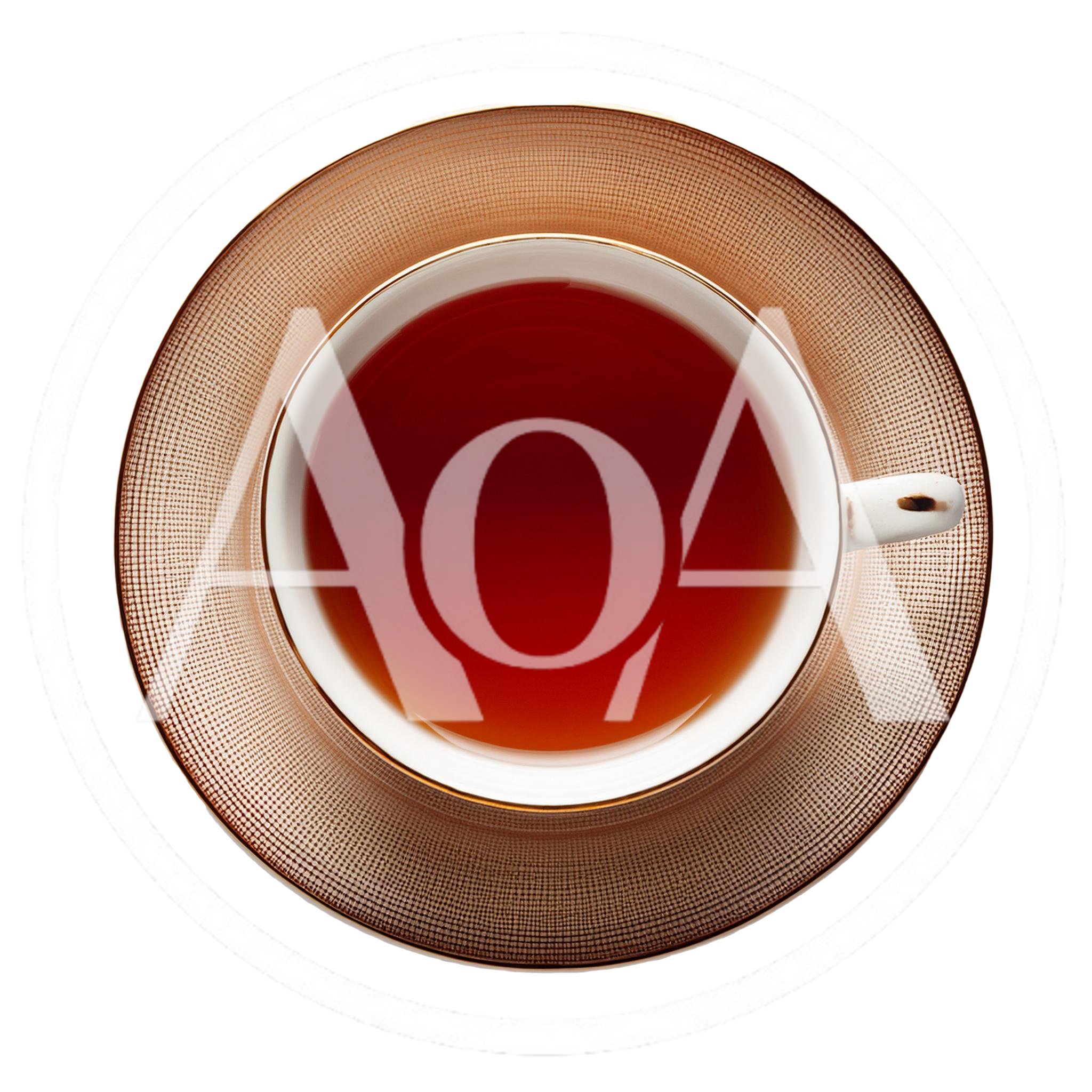 Top View Of A Cup Of Black Tea