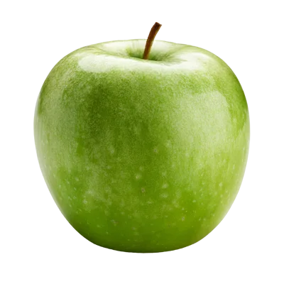 Single Fresh Green Granny Smith Apple