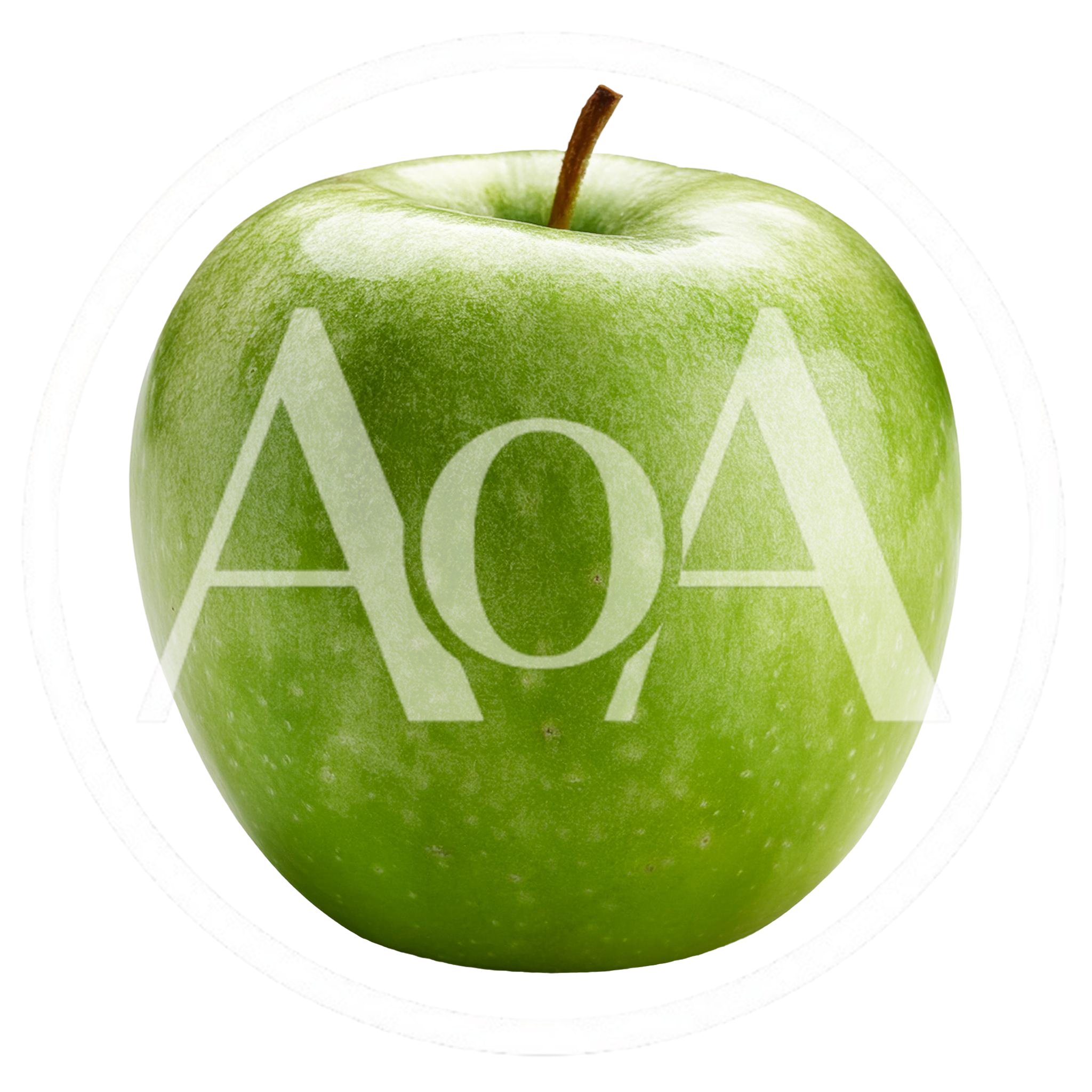 Single Fresh Green Granny Smith Apple