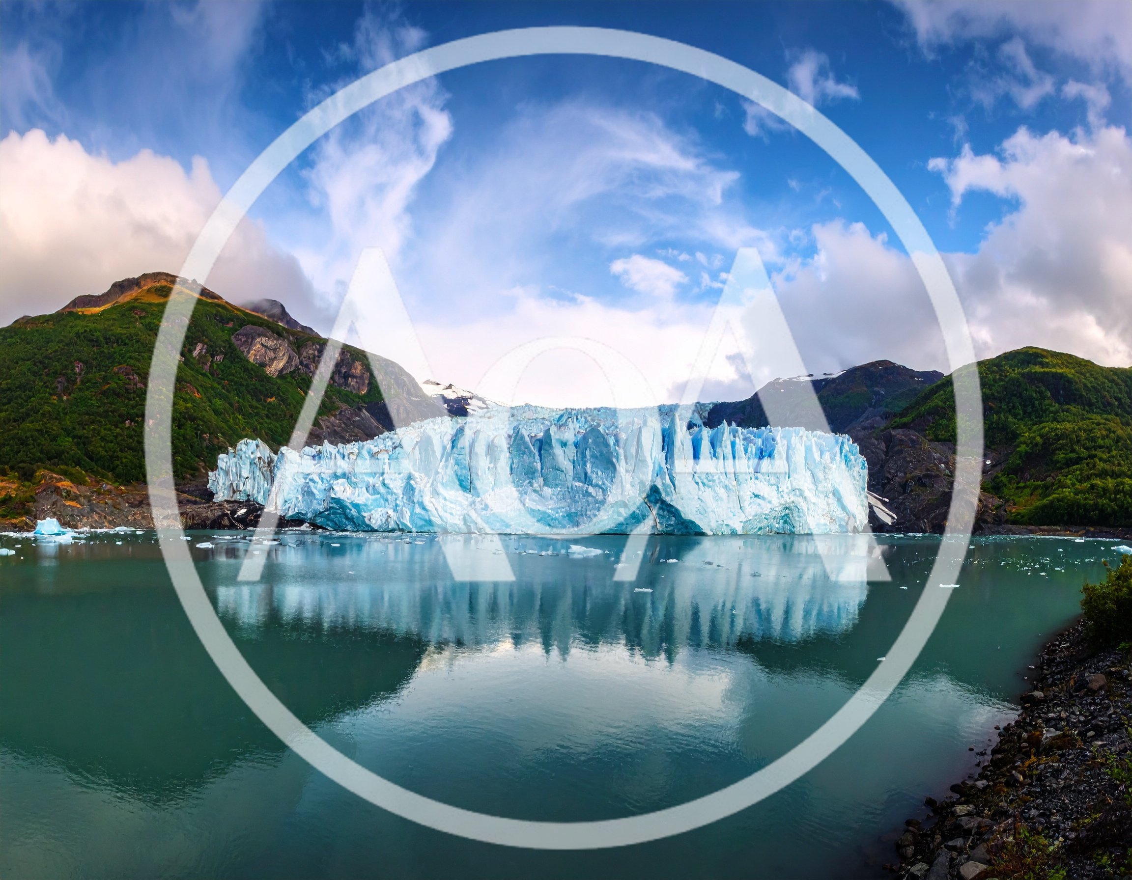 Panoramic View Of Mendenhall Glacier In Alaska