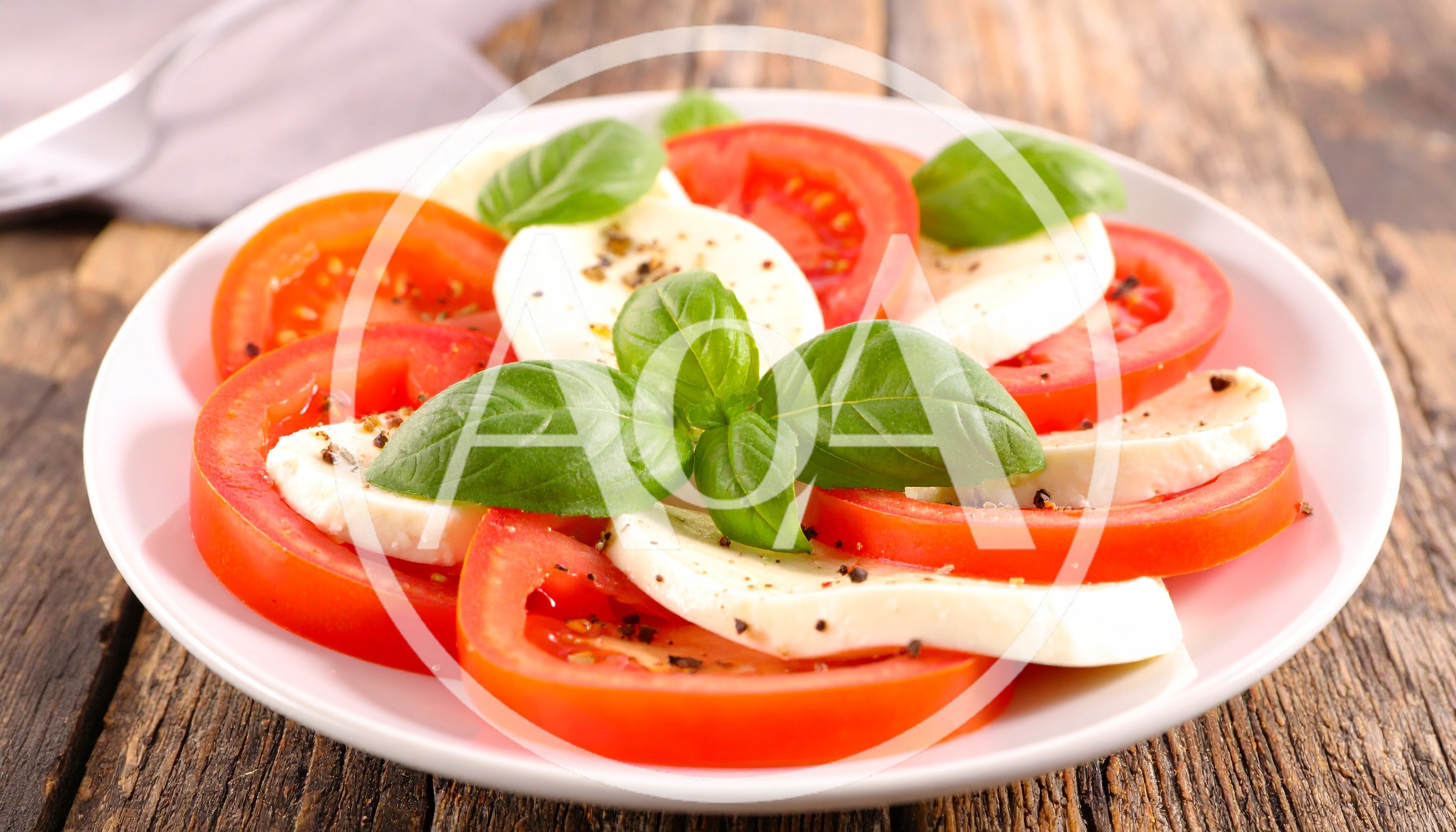 Caprese Salad With Fresh Tomato Mozzarella And Basil