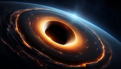 Cinematic Visualization Of A Massive Rotating Black Hole