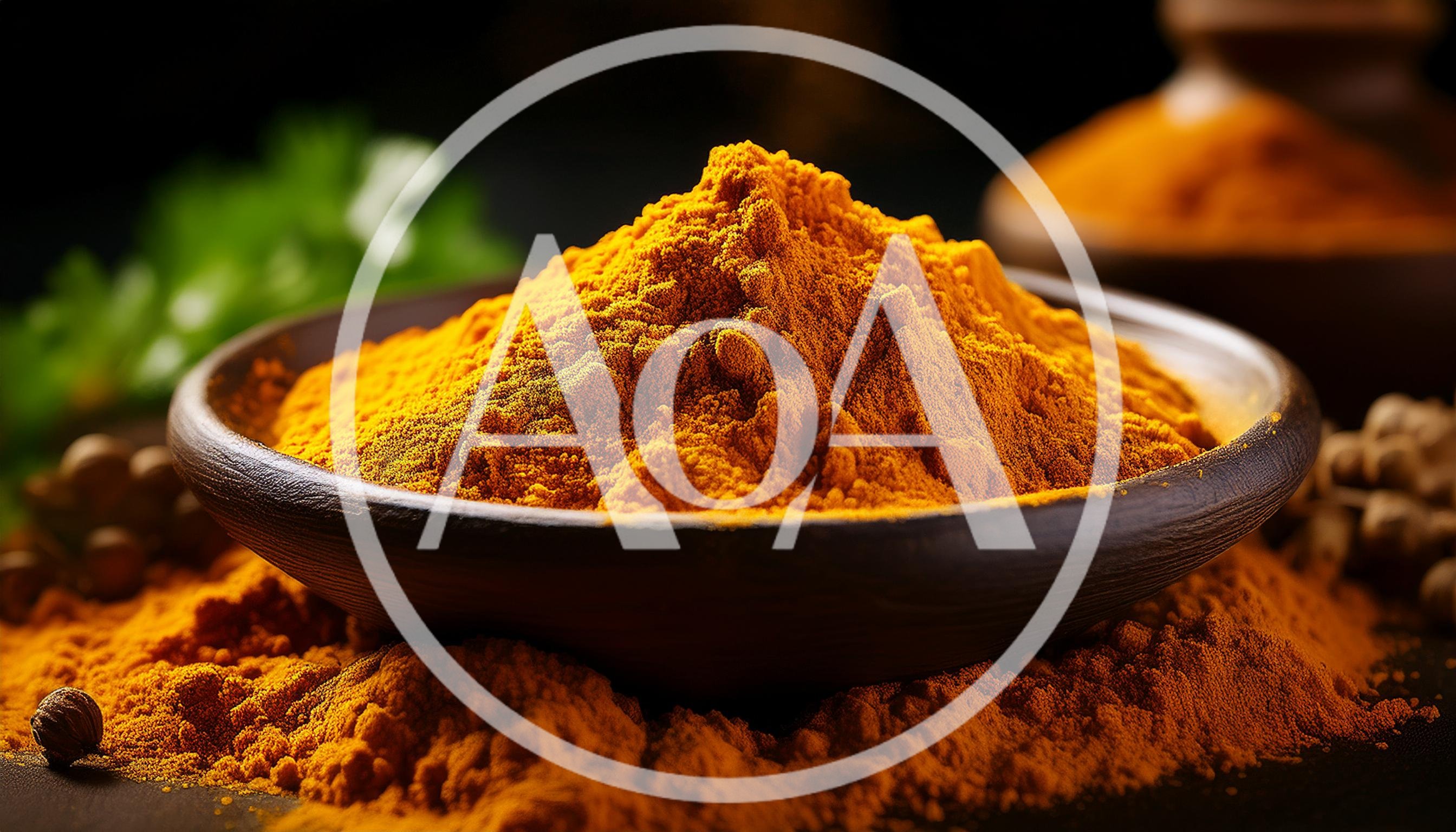 A Bowl Of Vibrant Turmeric Powder