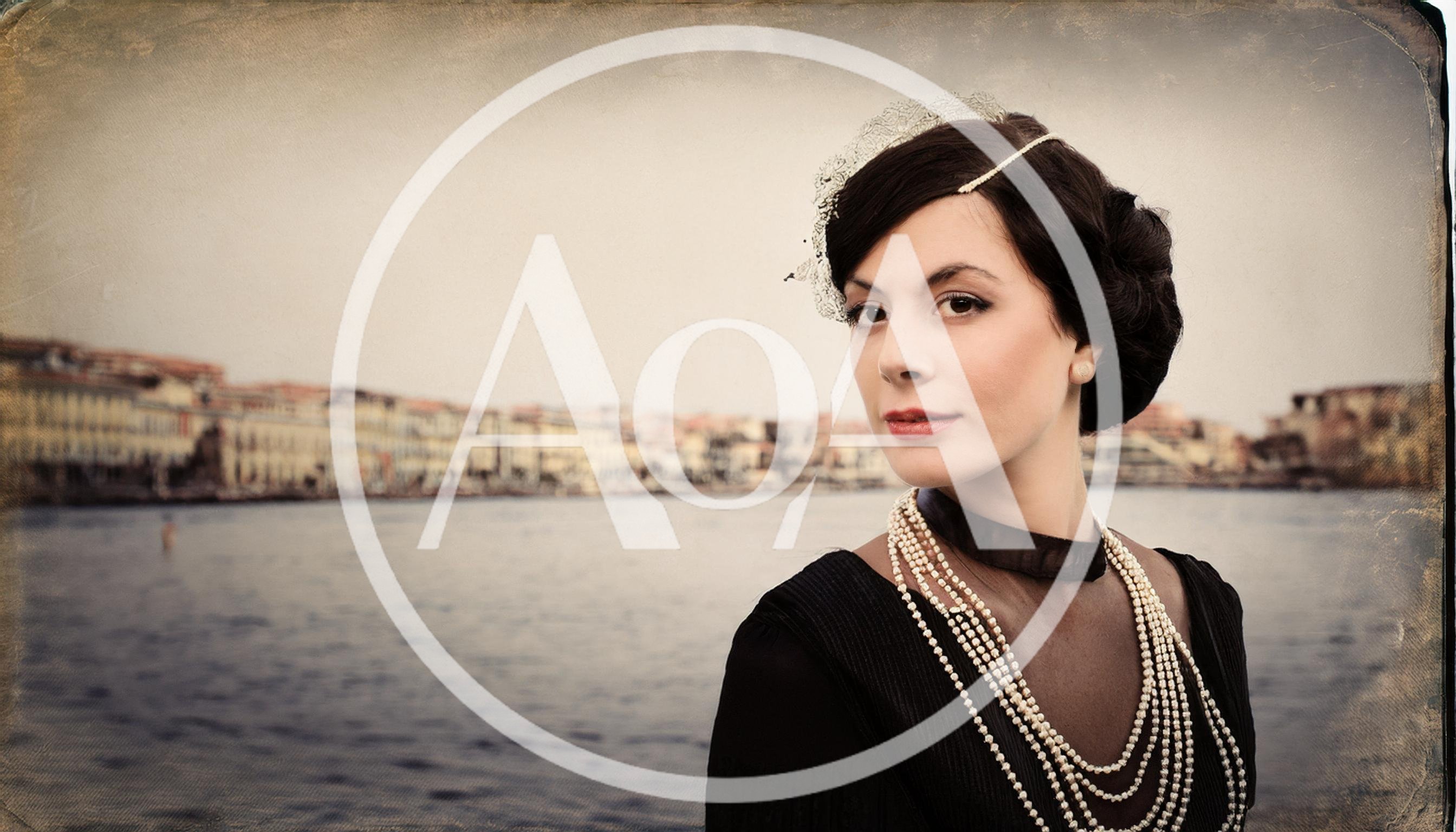 Vintage Style Portrait Of A Woman In Venice