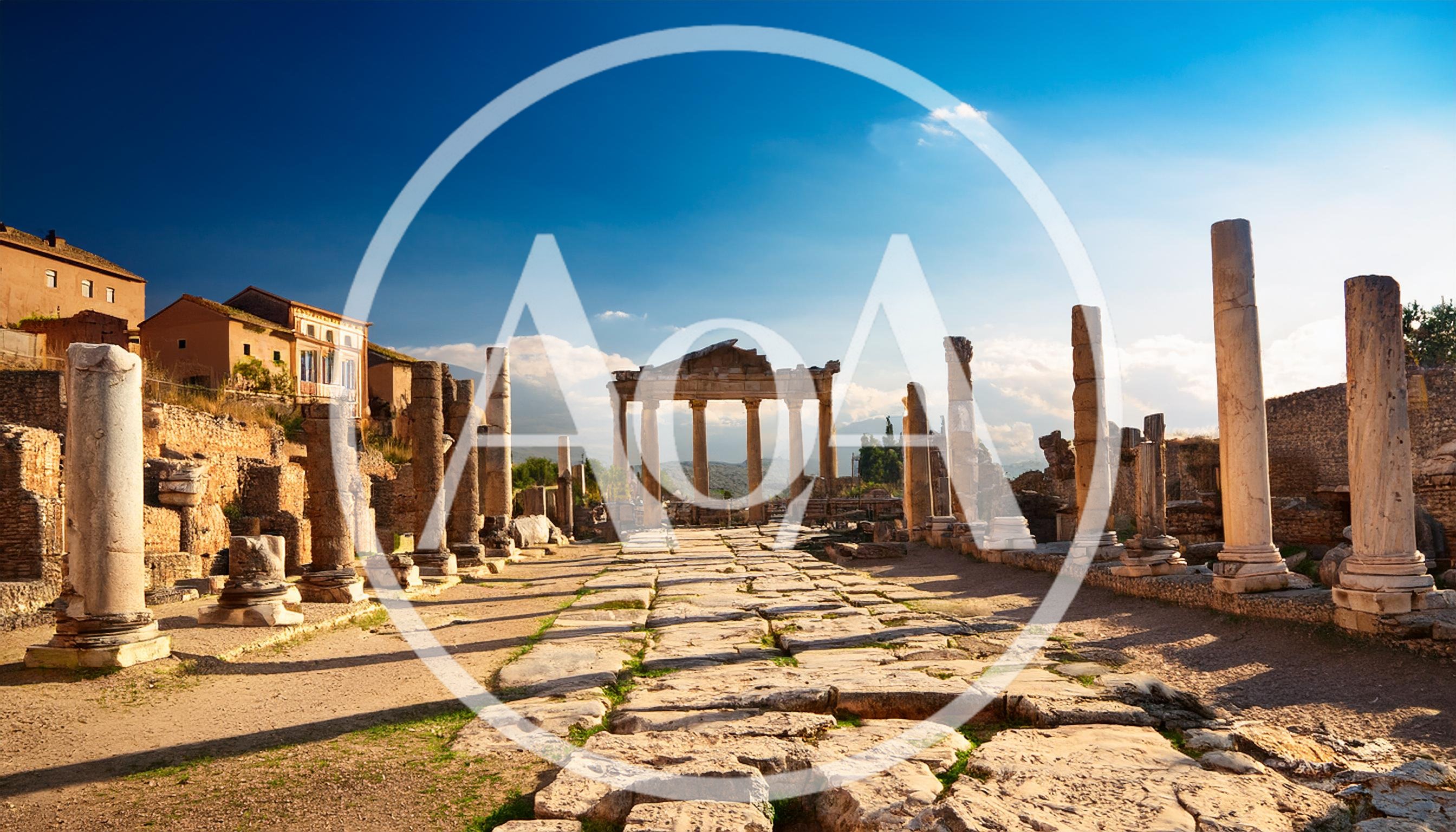 Ancient Roman Ruins Of Baalbek In Lebanon
