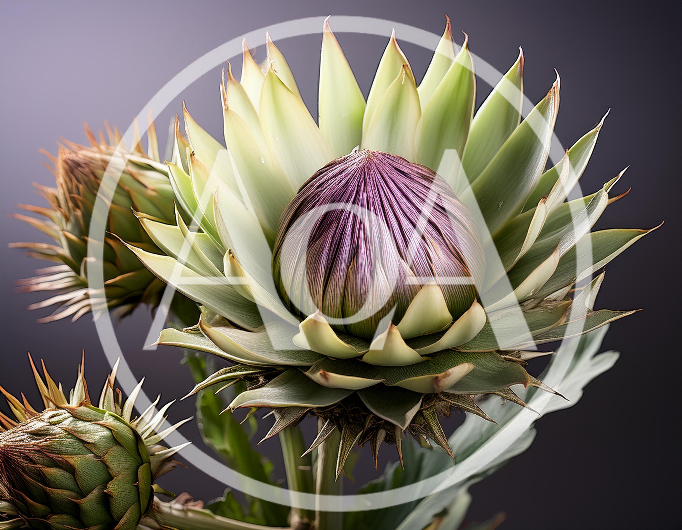 Close Up Of Fresh Globe Artichokes