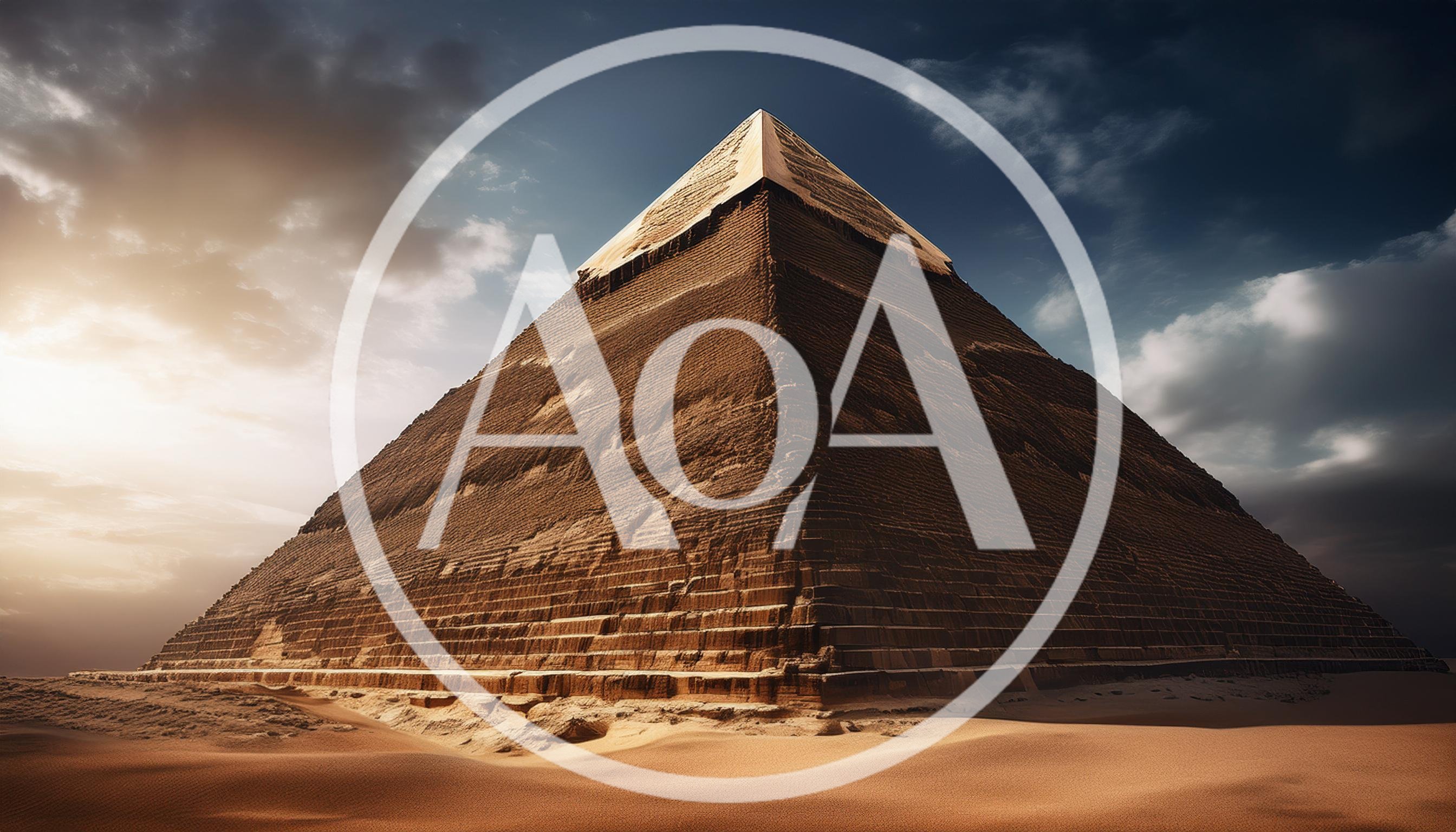Ancient Egyptian Pyramid Under Dramatic Stormy Sky