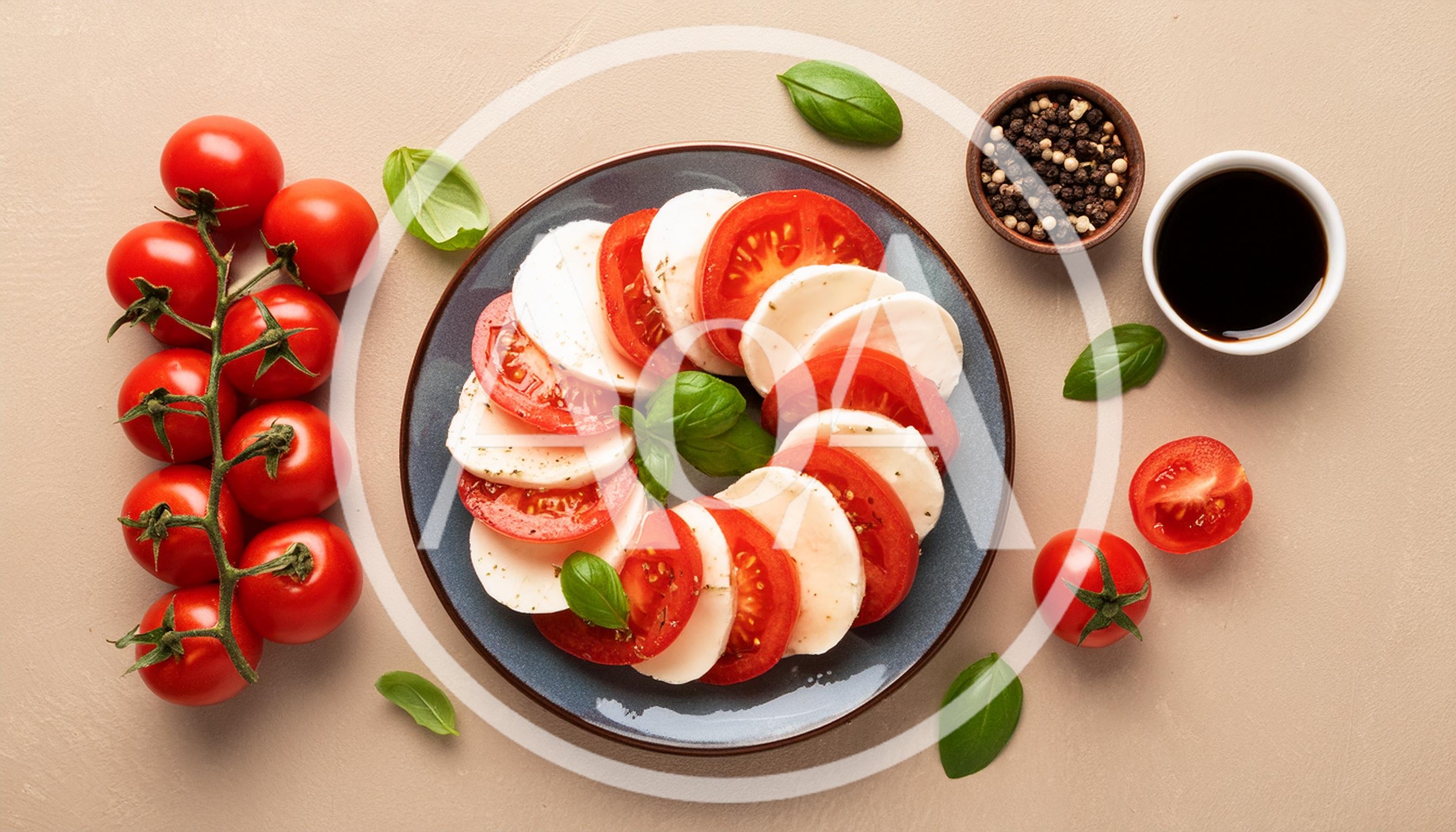 Caprese Salad With Fresh Tomatoes And Mozzarella