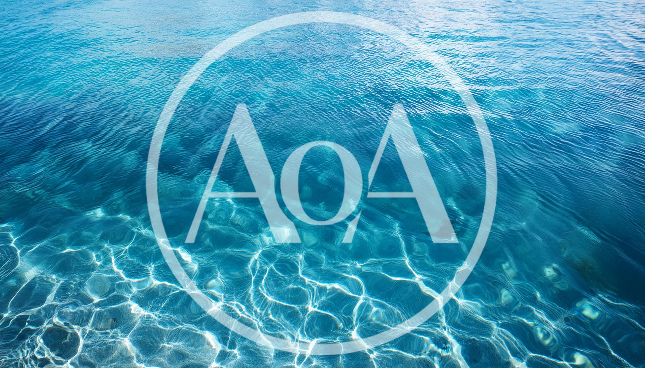 Crystal Clear Blue Ocean Water Surface