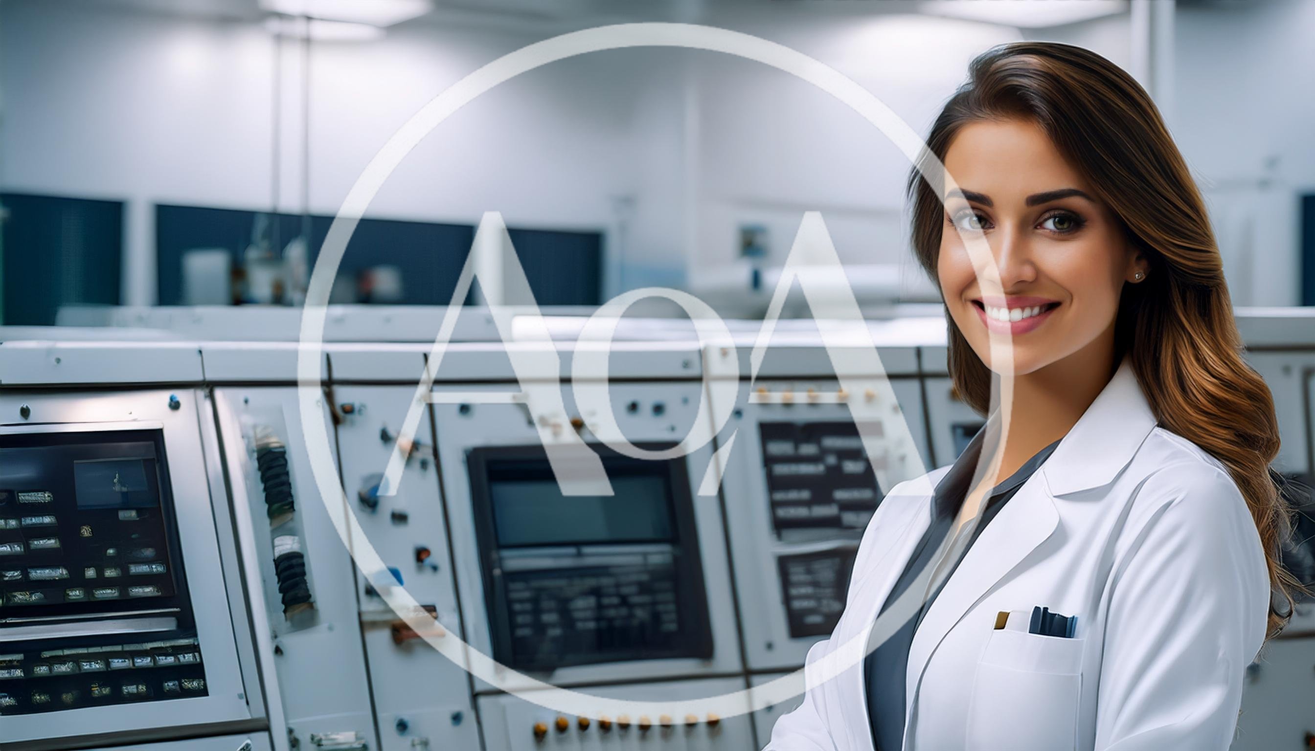 Female Scientist Standing In A High Tech Laboratory