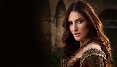 Portrait Of A Beautiful Woman In Medieval Costume