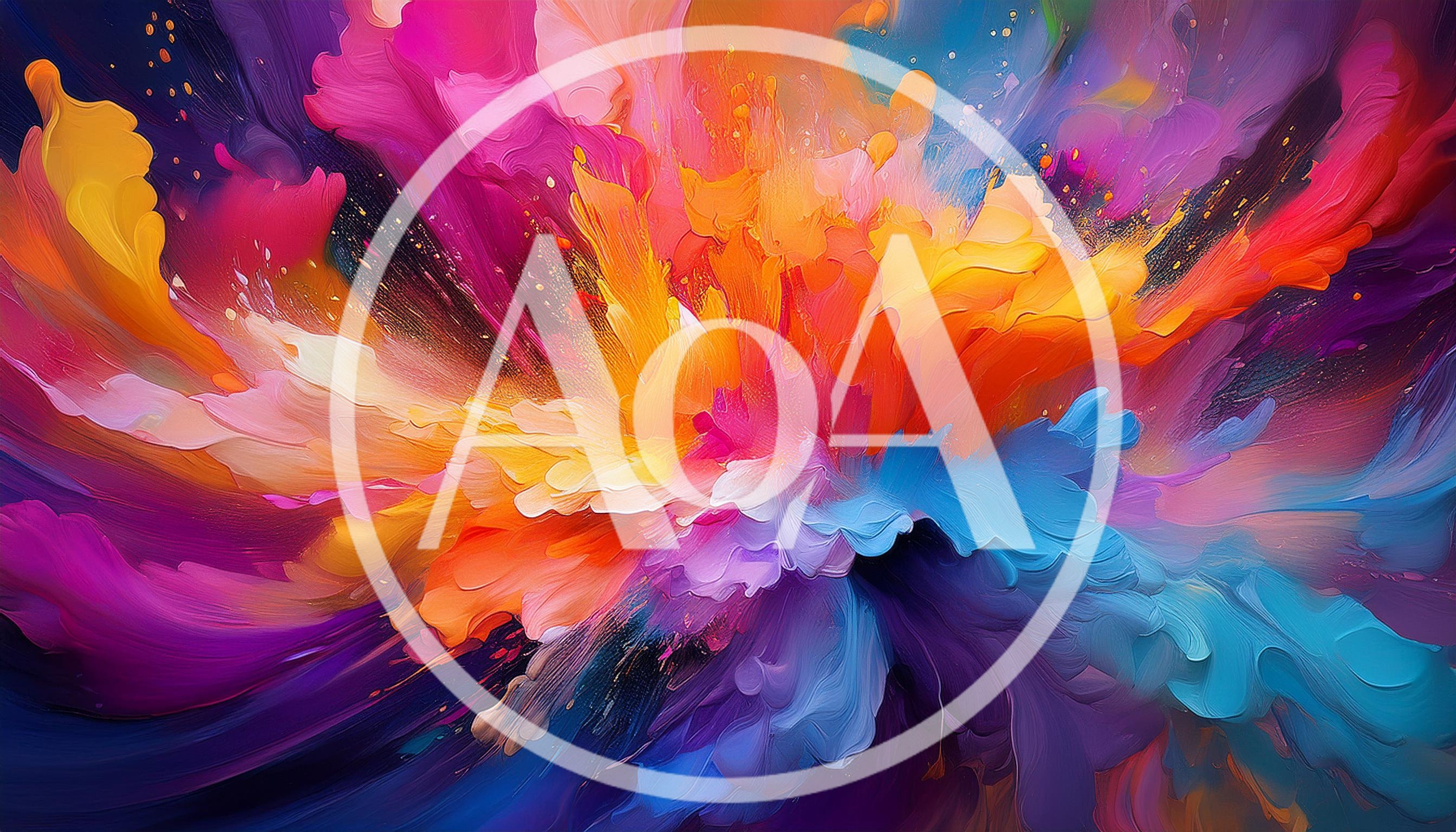 Abstract Colorful Paint Explosion Background