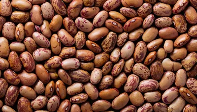Top View Of Raw Pinto Beans Background