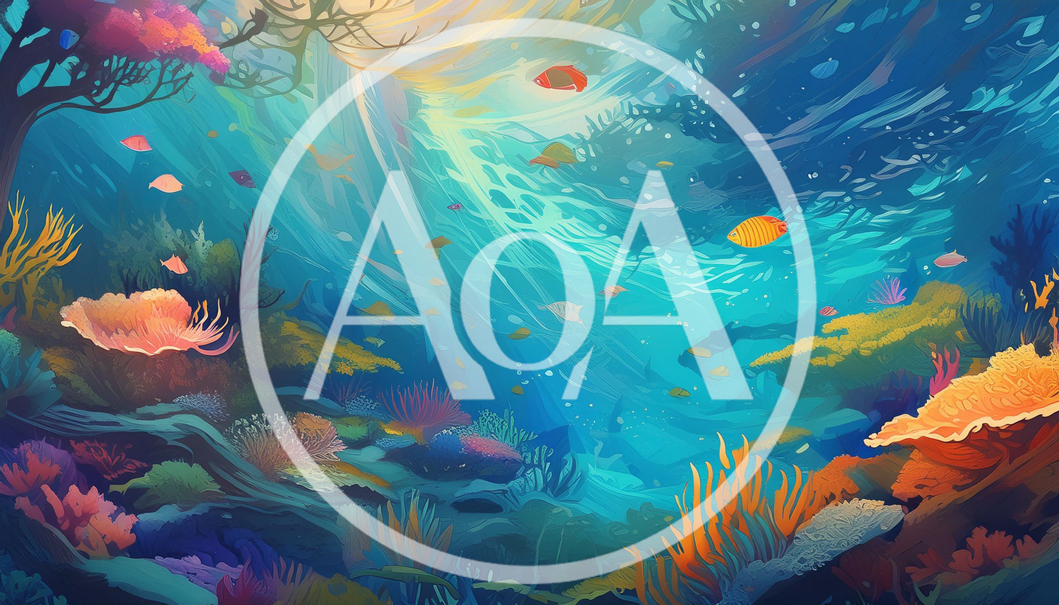 Vibrant Underwater Coral Reef With Tropical Fish