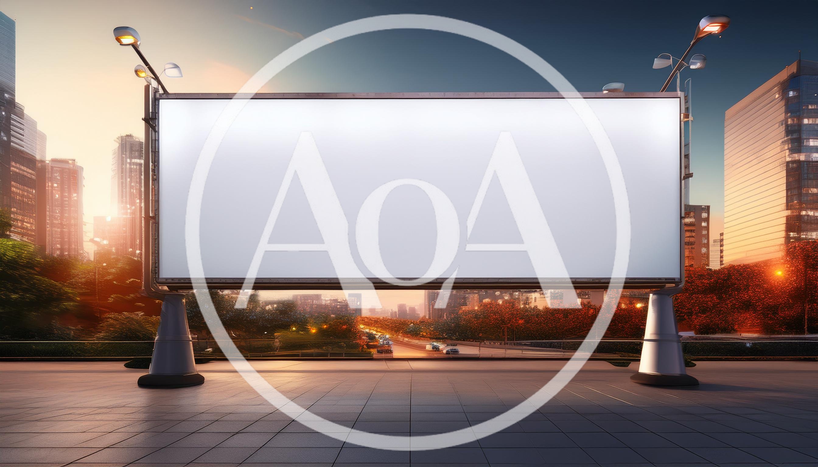 Blank Billboard Mockup In A Modern Cityscape