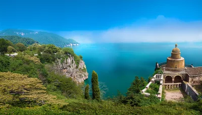 Scenic View Of The Hermitage Of Santa Caterina Del Sasso