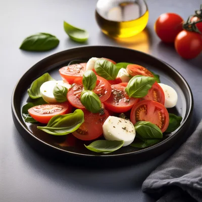 Fresh Caprese Salad With Tomatoes And Mozzarella
