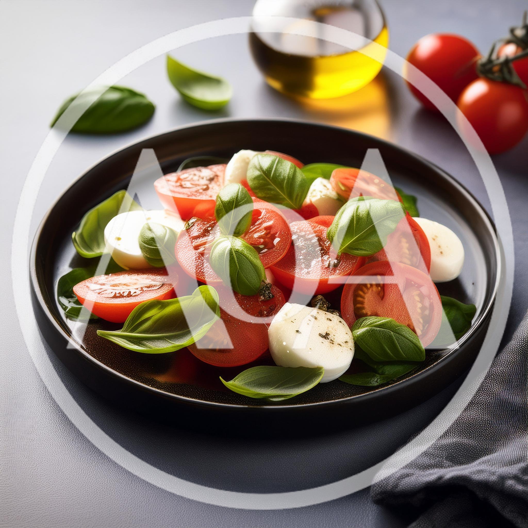 Fresh Caprese Salad With Tomatoes And Mozzarella