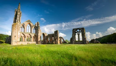Ruins Of Tintern Abbey In The Wye Valley