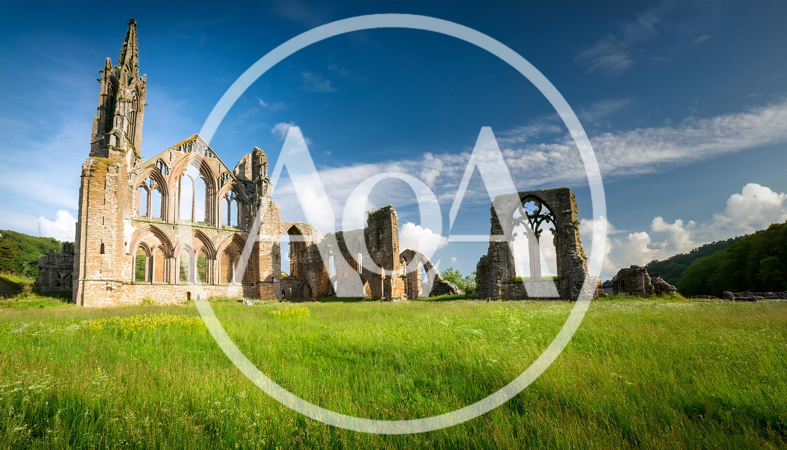 Ruins Of Tintern Abbey In The Wye Valley