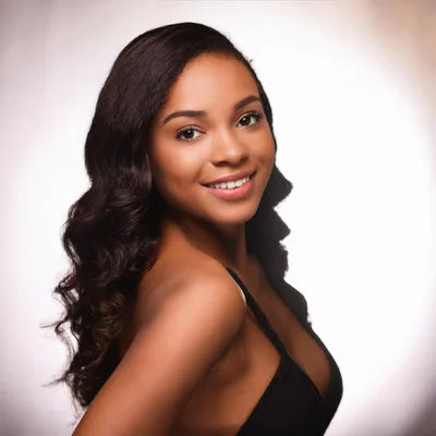 Portrait Of A Beautiful Young Woman Smiling