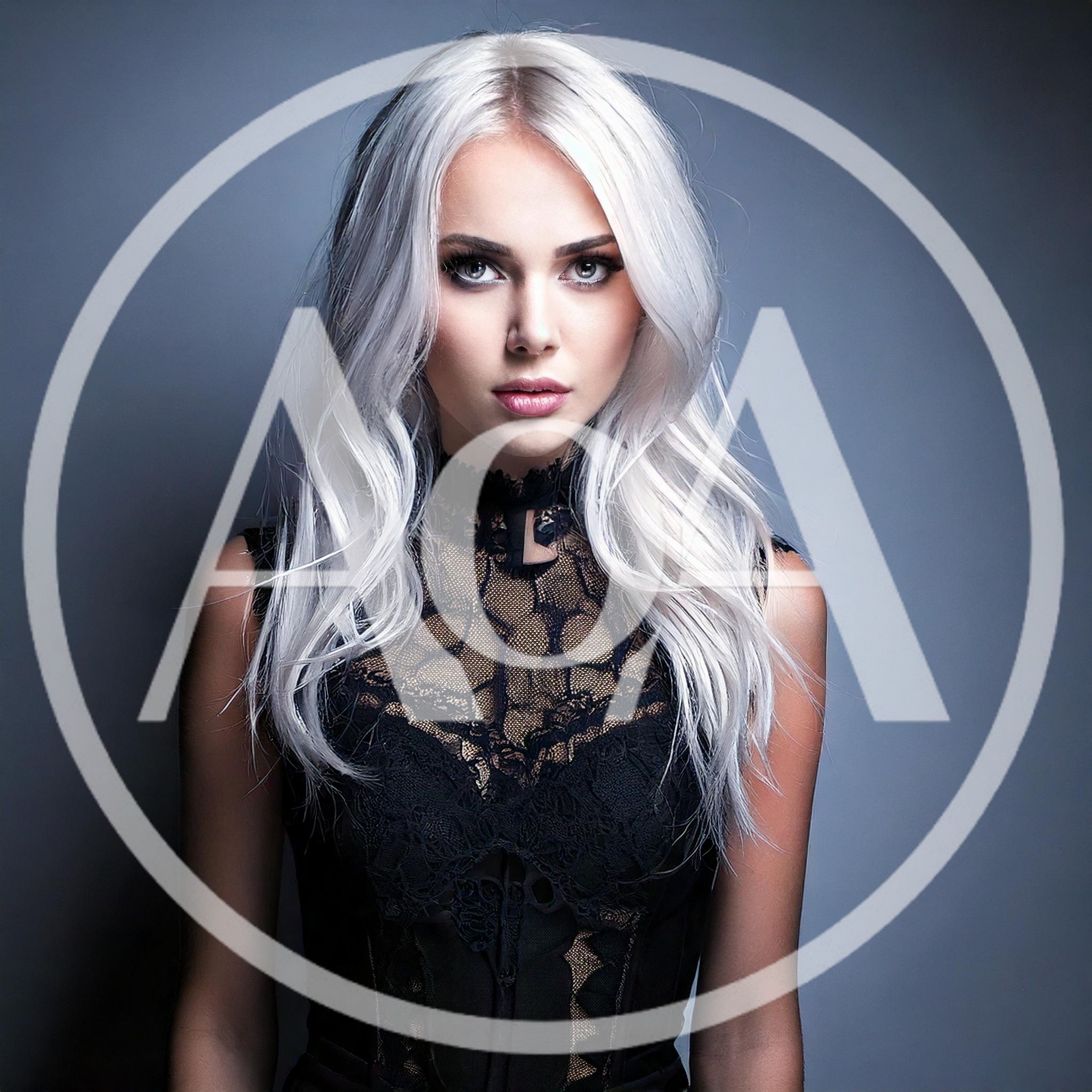 Portrait Of A Woman With Platinum Blonde Hair