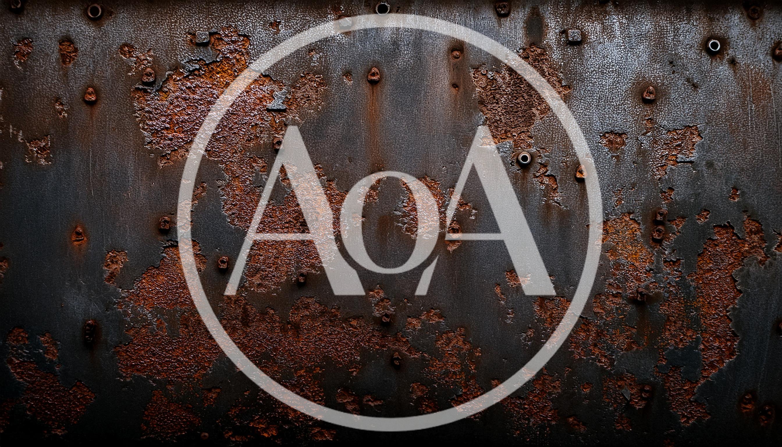 Weathered Metal Surface With Heavy Rust And Rivets
