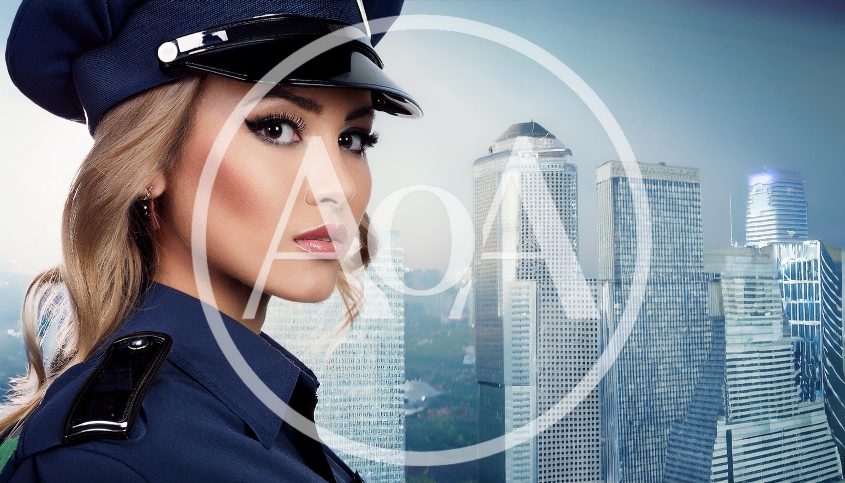Portrait Of A Beautiful Female Police Officer