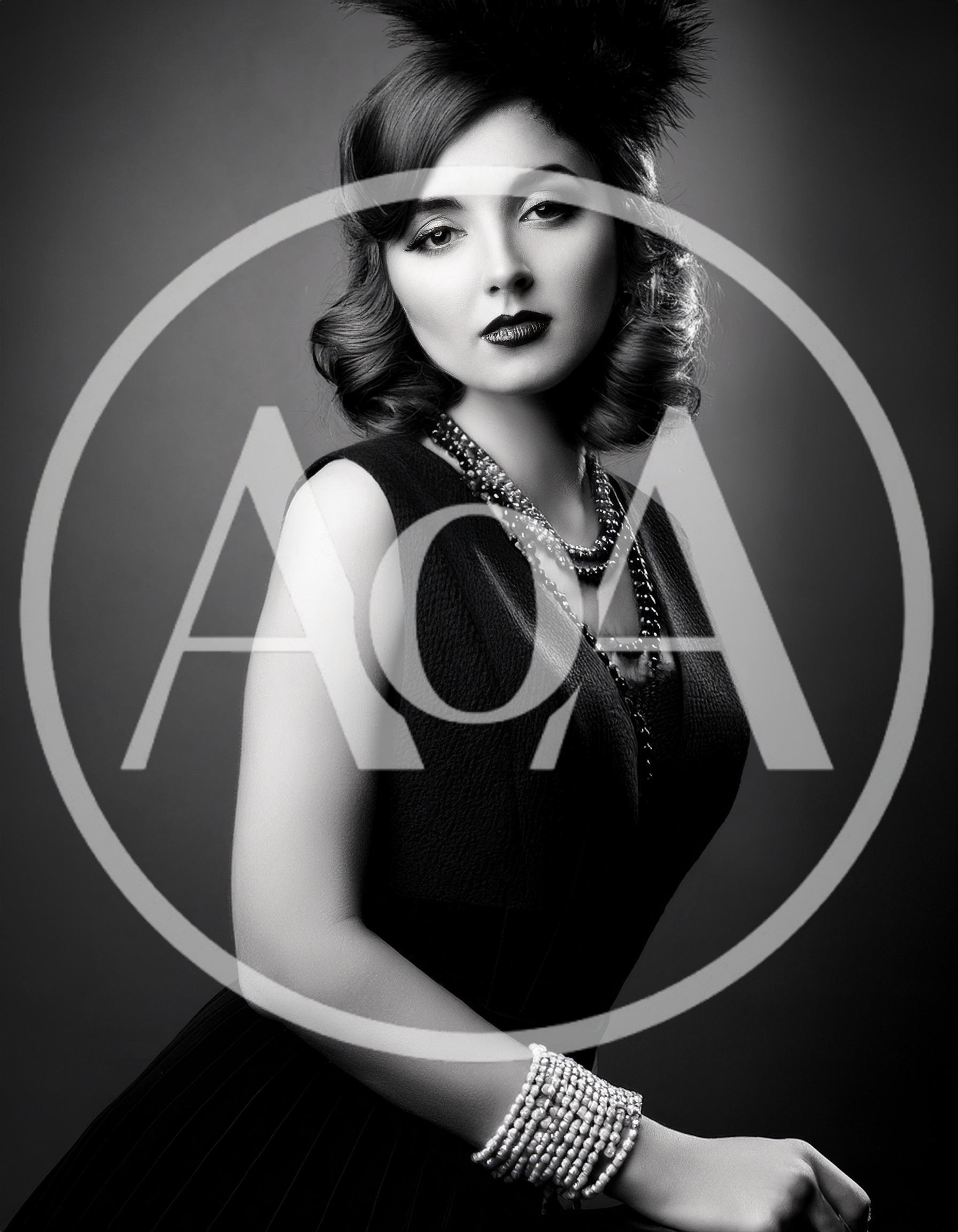 Elegant Woman In Vintage 1920s Style Portrait