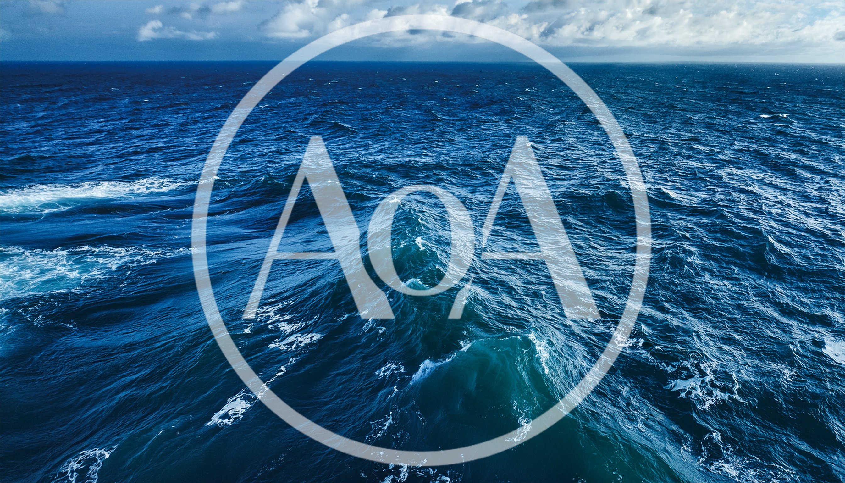Aerial View Of Choppy Deep Blue Ocean Waves