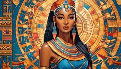 Portrait Of A Beautiful Egyptian Queen