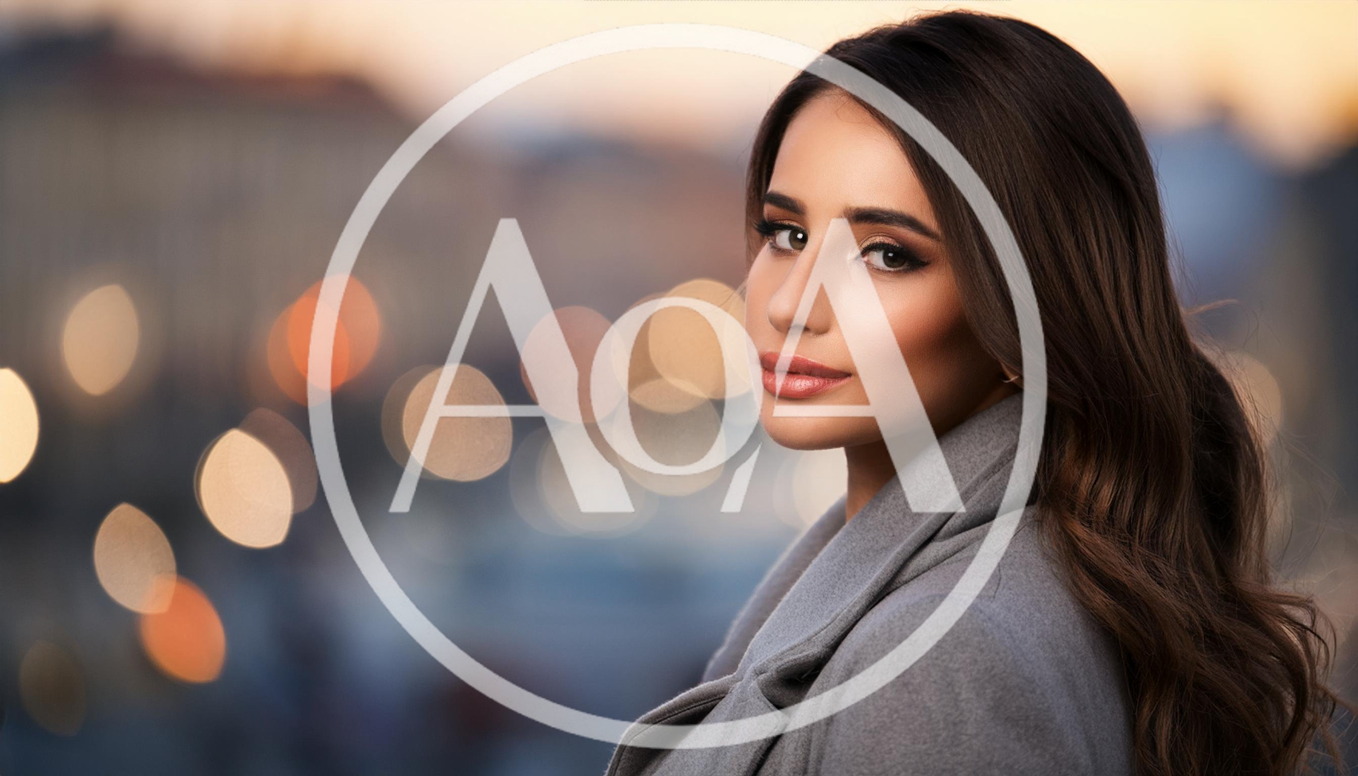 Portrait Of A Beautiful Young Woman In A Coat