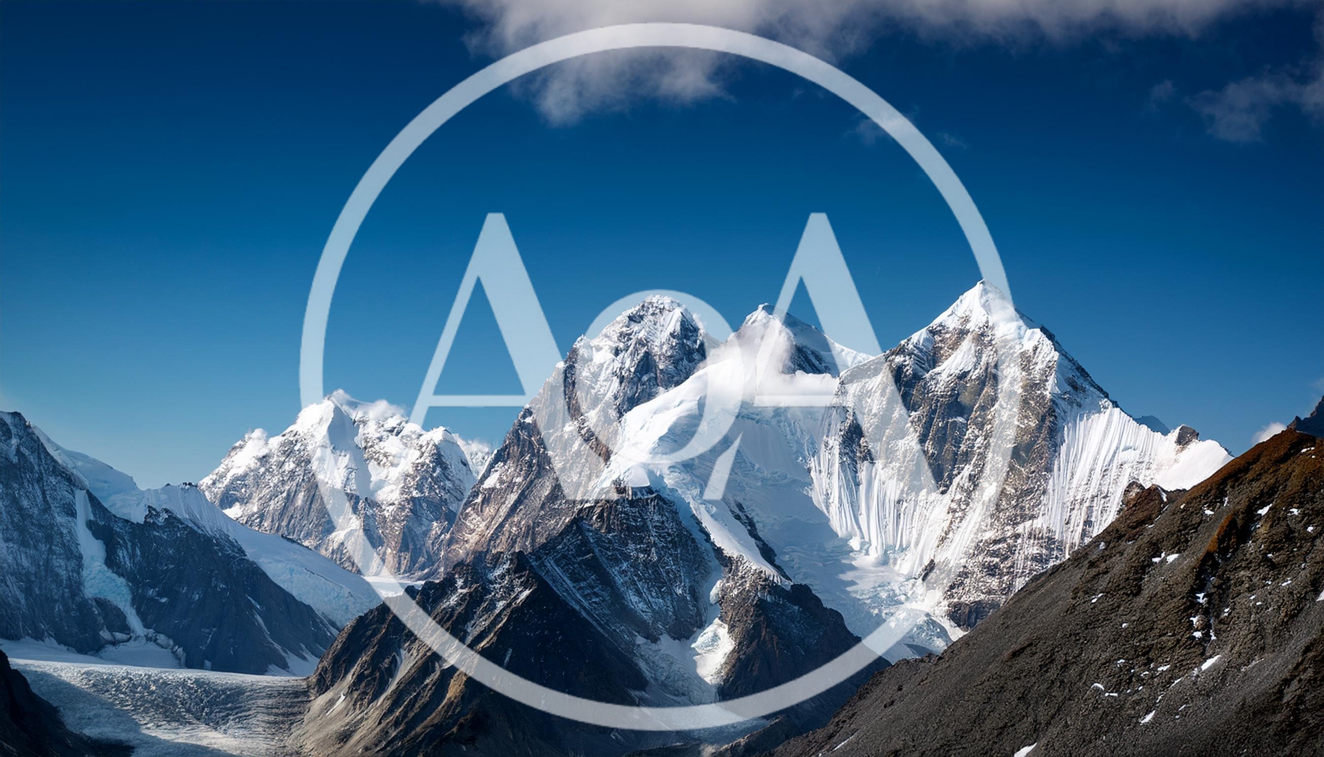 Majestic Snow Covered Peaks Of The Himalayan Mountains