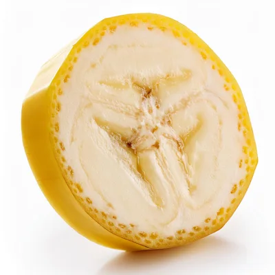 Cross Section Of A Fresh Ripe Banana
