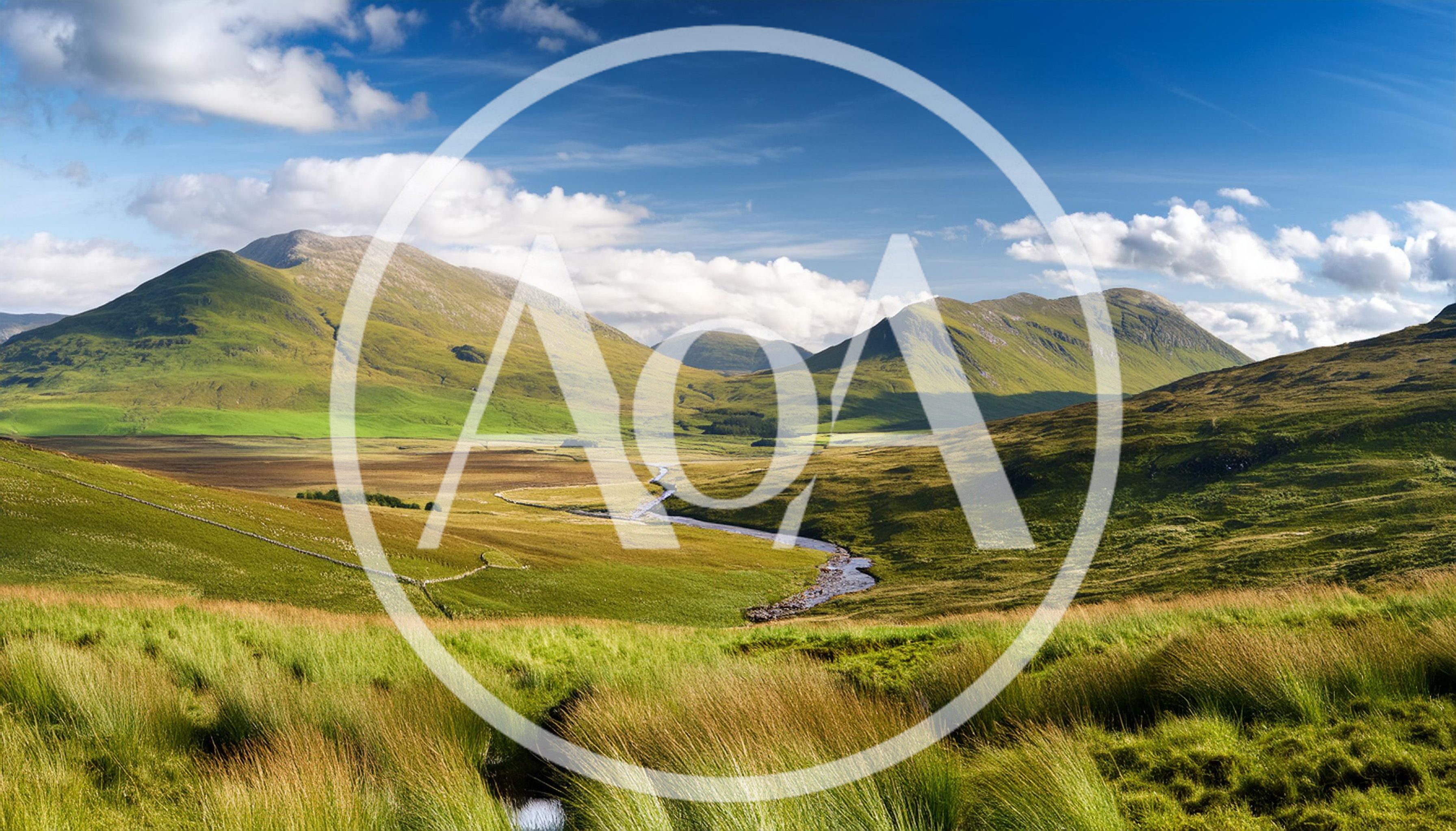 Panoramic View Of The Scottish Highlands Landscape
