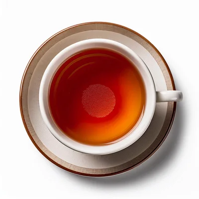 Top Down View Of A Cup Of Tea