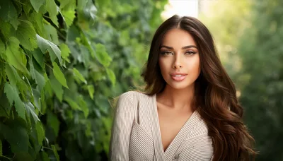 Portrait Of A Beautiful Young Woman Outdoors