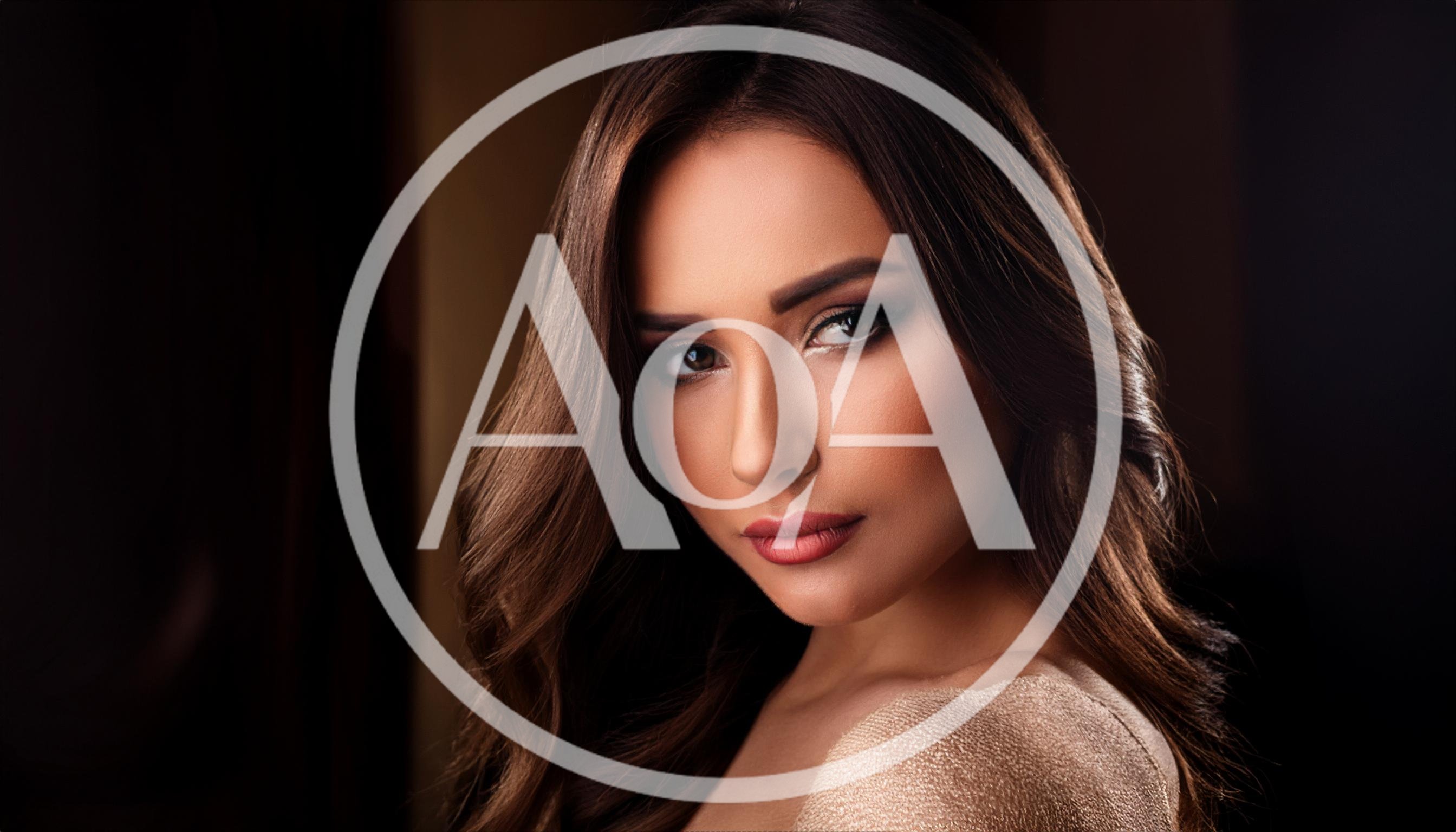 Portrait Of A Beautiful Woman With Long Brown Hair