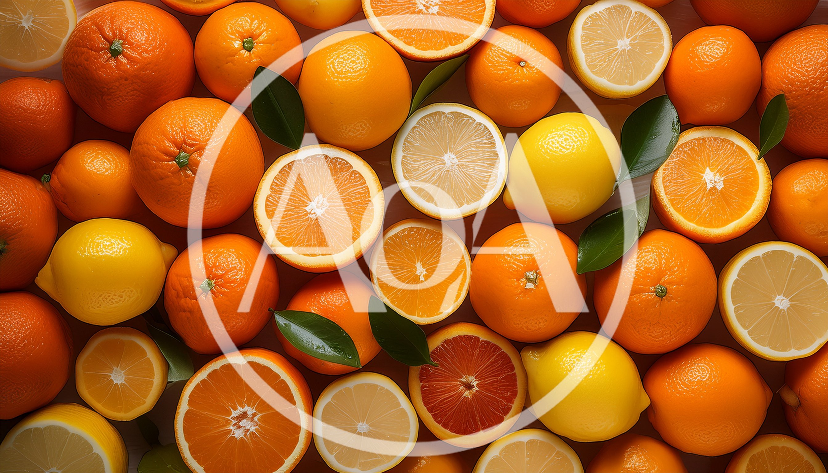 Fresh Citrus Fruits Assortment Top View